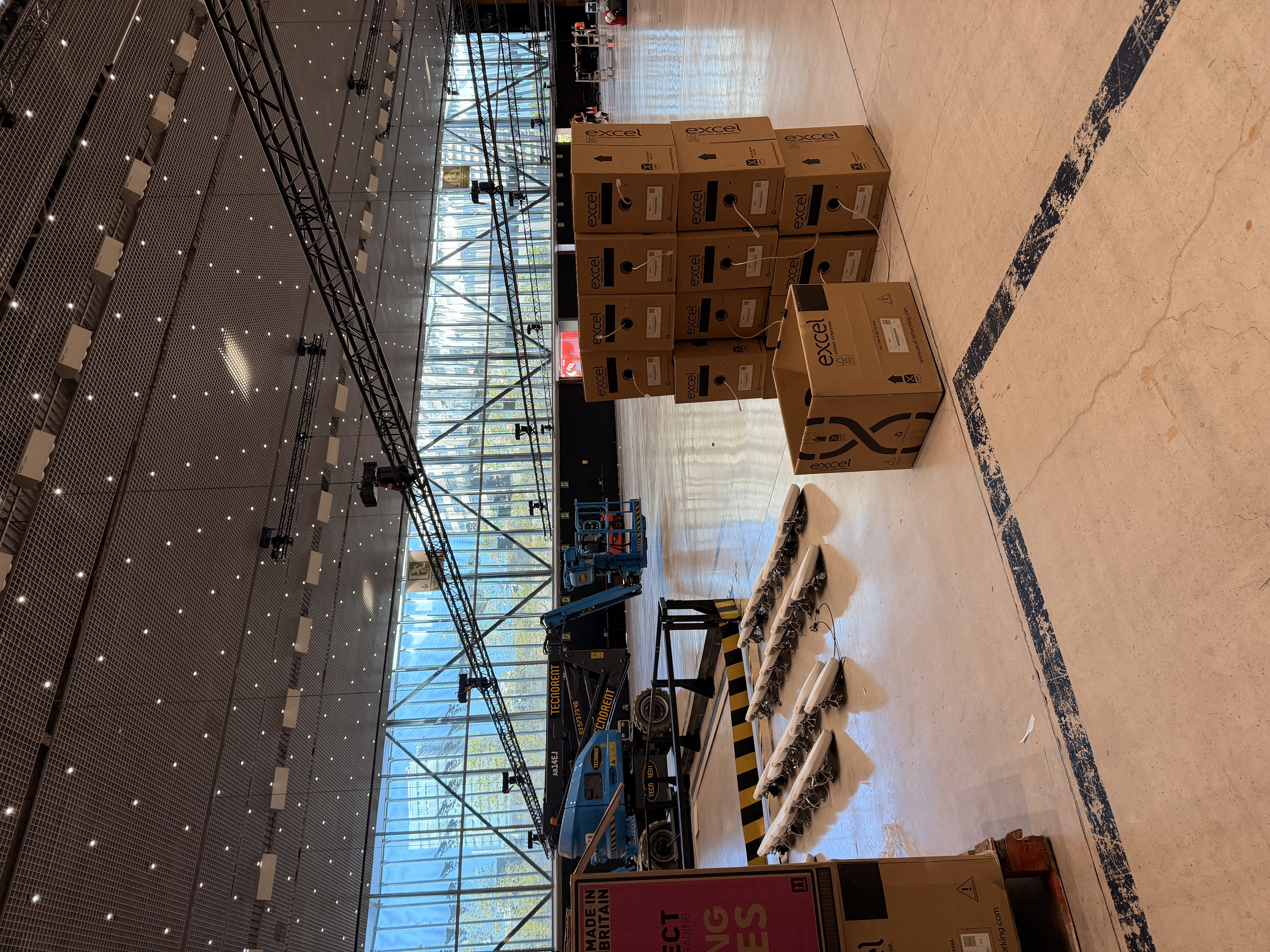 Cat5e Cabling & Access Points Staged